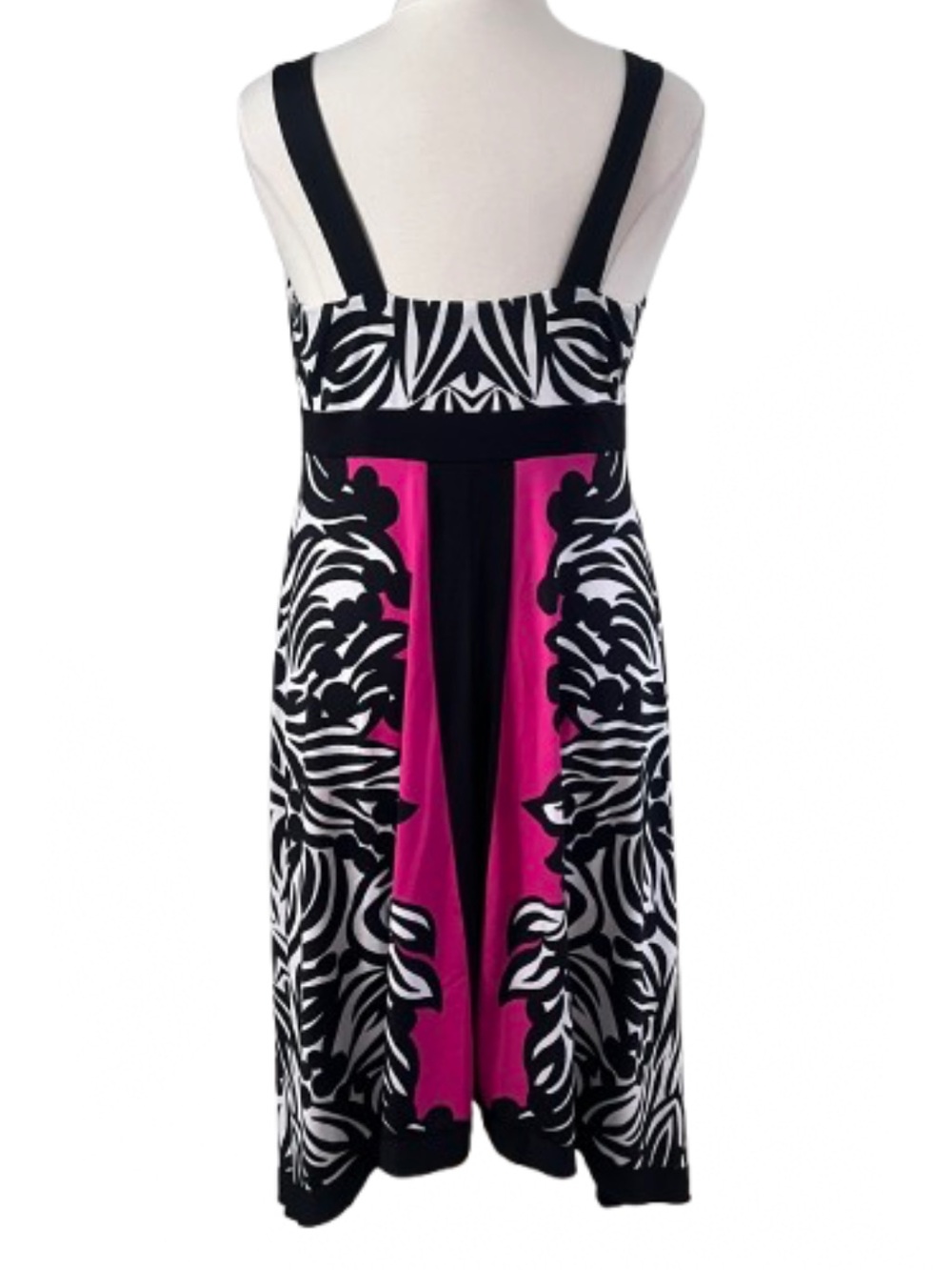 V-Neck Sleeveless Printed Midi Dress